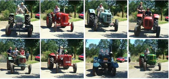 Collage_deschuyffeleer_oldtimer_tractoren