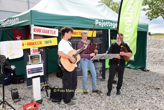 Er was ook een streepje muziek.- Foto Marc Colpaert