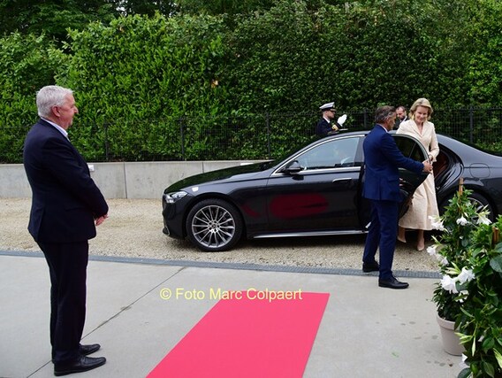 Ook Koningin Mathilde was van de partij.- Foto Marc Colpaert