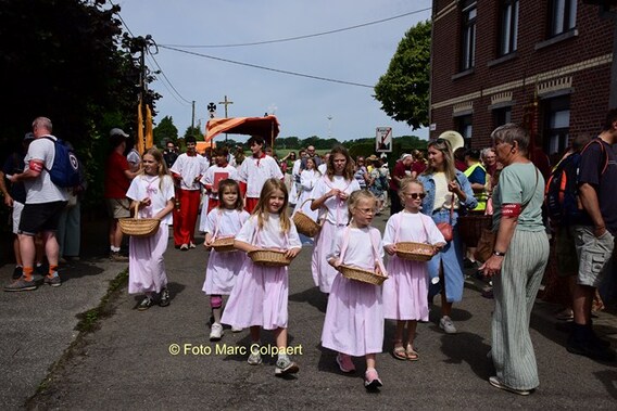 Paardenprocessie van start.- Foto Marc Colpaert
