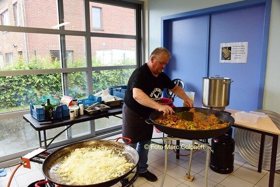 Het eten was bijna klaar.- Foto Marc Colpaert