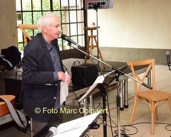 Als afsluiter een gedicht van Maurits Van Liedekerke.- Foto Marc Colpaert
