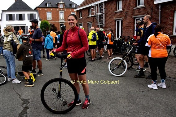 Julie was er klaar voor.- Foto Marc Colpaert