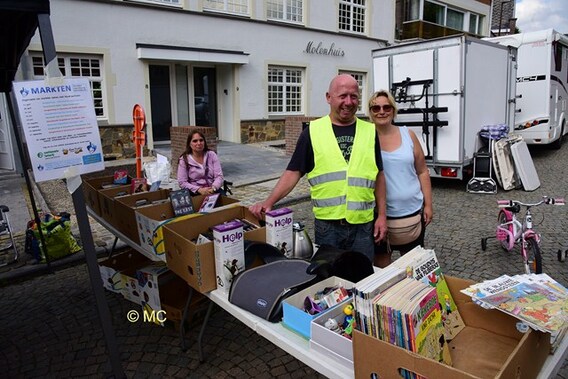 Sfeermarkt op zaterdag.- Foto Marc Colpaert