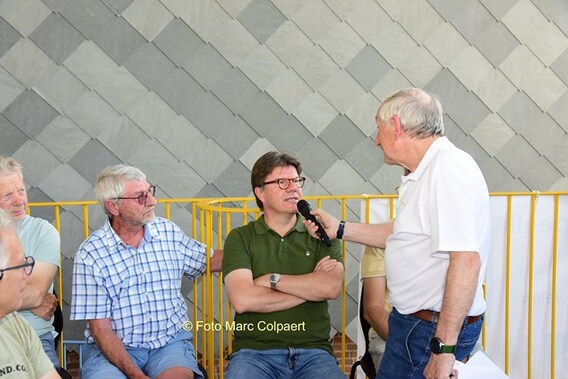Ook Sven Gatz kwam naar Gooik.- Foto Marc Colpaert