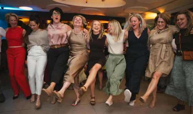 De dames hadden er wel zin in
