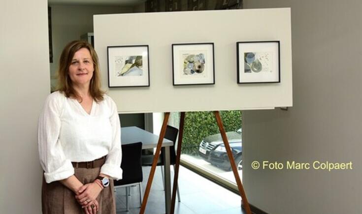 Peggy bij haar werk.- Foto Marc Colpaert