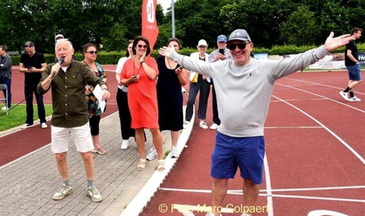 Piet gaf het startschot.- Foto Marc Colpaert