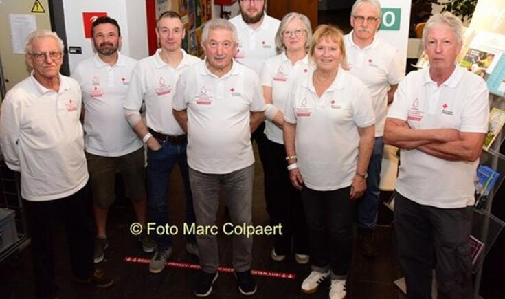 De bloedgevers zullen er staan op 11 juni, kom dus massaal bloed doneren.- Foto marc Colpaert