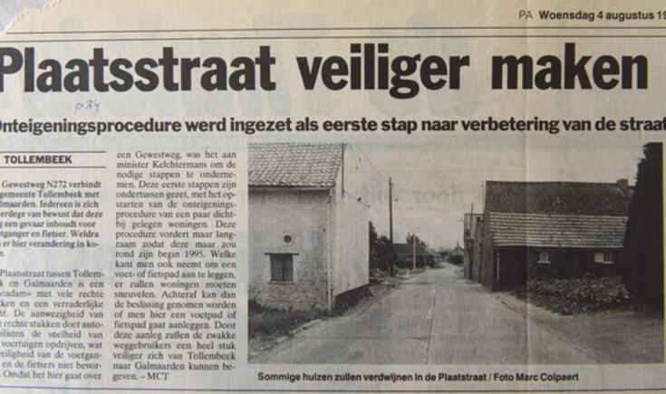 Mijn artikel verschenen in 1993 in HLN.- Foto Marc Colpaert