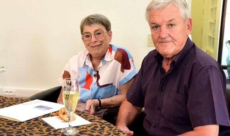 Een gouden koppel Etienne en Jacqueline.- Foto Marc Colpaert 
