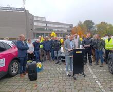 VVB autokaravaan langs Brusselse ziekenhuizen