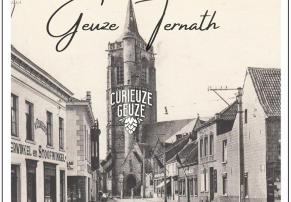 *in première: het Geuze Ternath etiket dat op de flessen zal terug te vinden zijn.