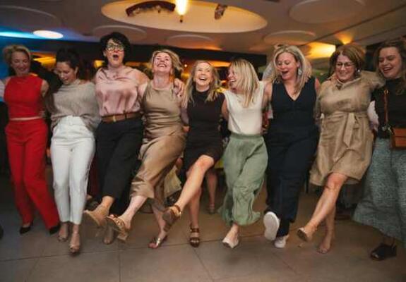 De dames hadden er wel zin in