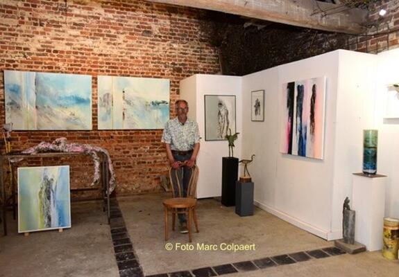 Luk in zijn atelier.- Foto Marc Colpaert
