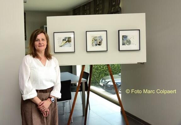 Peggy bij haar werk.- Foto Marc Colpaert