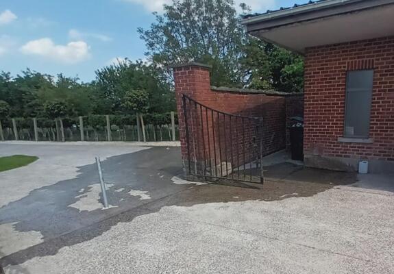 Er is duidelijk een probleem met de waterkraan.- Foto Marc Colpaert