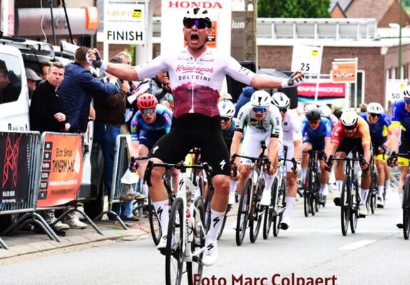 Thibaut won in Galmaarden.- Foto Marc Colpaert