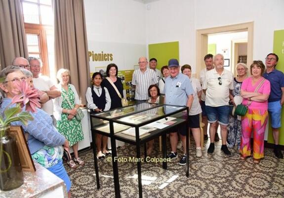 Mensen uit Deinze ontdekten het museum.- Foto Marc Colpaert