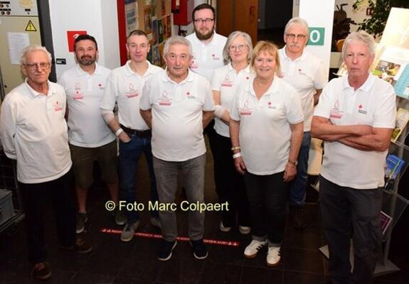 De bloedgevers zullen er staan op 11 juni, kom dus massaal bloed doneren.- Foto marc Colpaert