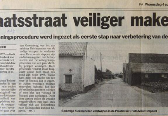 Mijn artikel verschenen in 1993 in HLN.- Foto Marc Colpaert