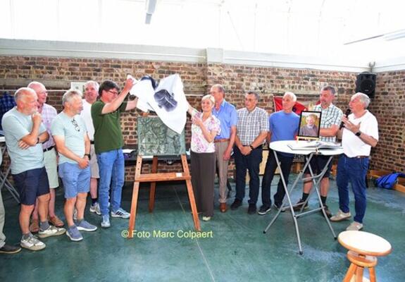 Eerbetoon voor Piet.- Foto Marc Colpaert