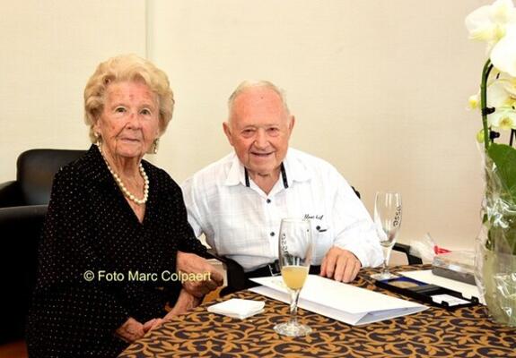 Raf en Colette 70 jaar getrouwd.- Foto Marc Colpaert