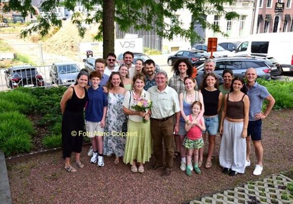 Een prachtig beeld van een mooie familie.- Foto Marc Colpaert