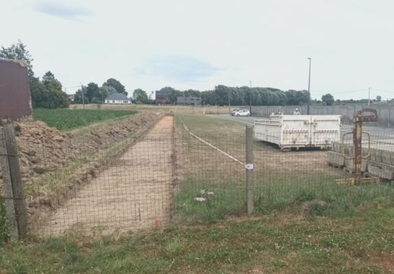 De grondwerken zijn aan de gang.- Foto Marc Colpaert
