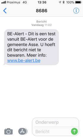 Test_be-alert_-_donderdag_1_februari